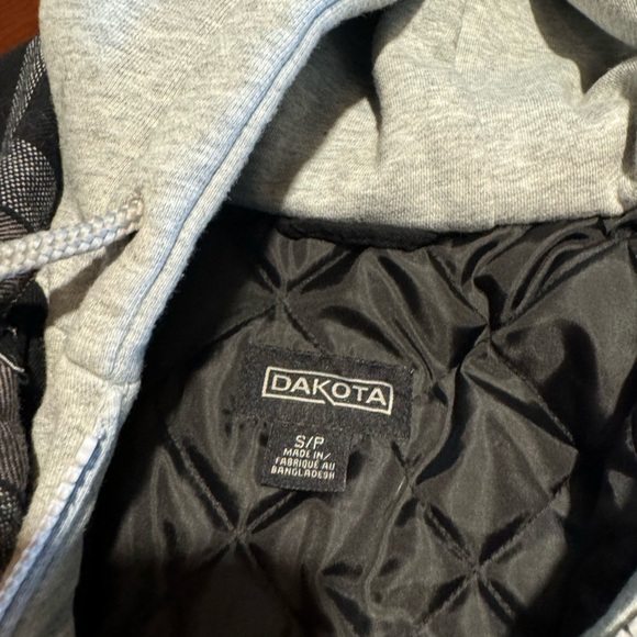 Dakota Flannel Hooded Shirt Men’s size small - Picture 2 of 7